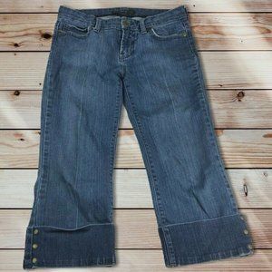 NOIR Womens Size 2 Capri medium wash White House Black Market